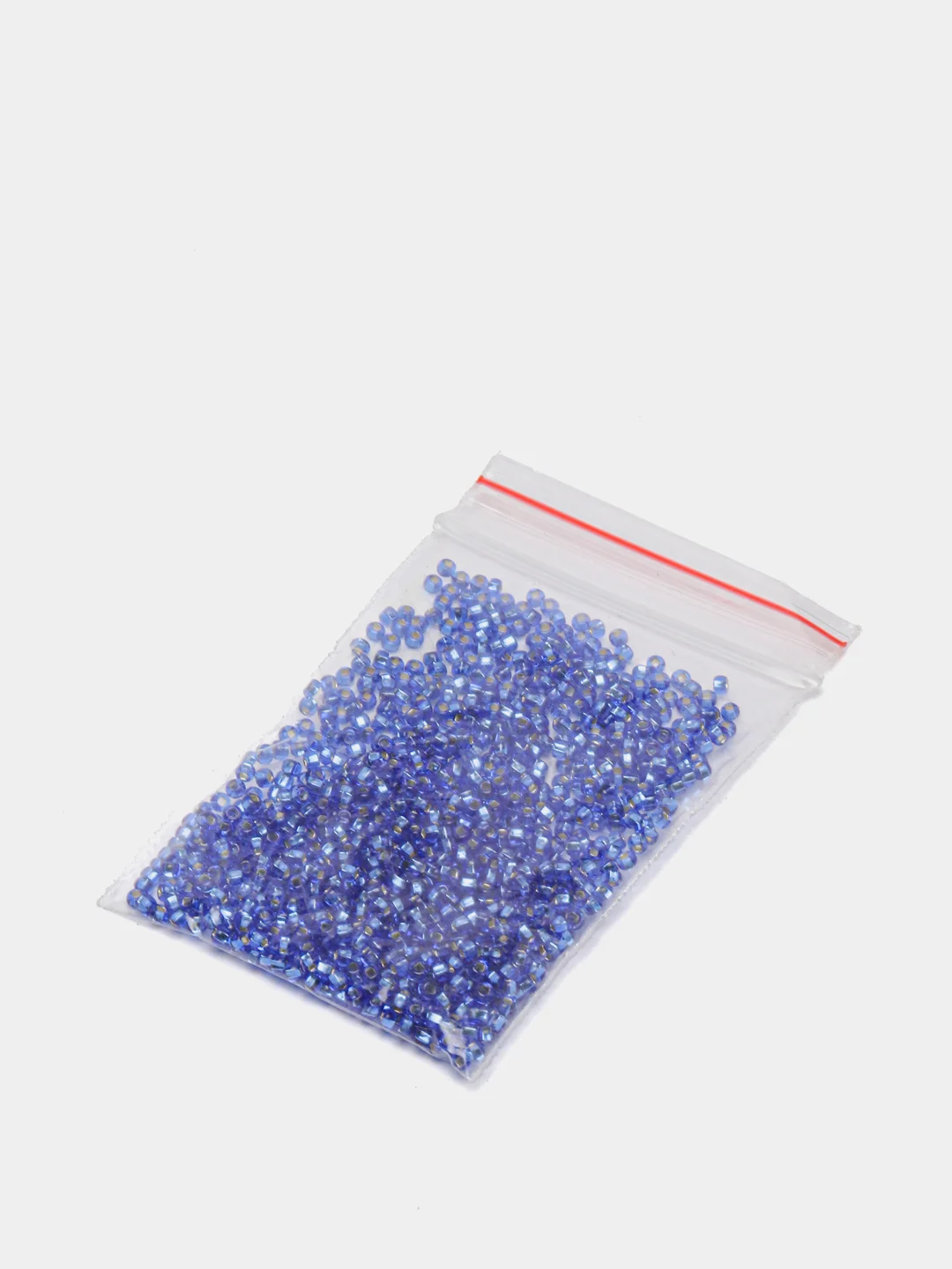Синий меланж чешский бисер Preciosa 10/0, Transparent - silver line (10, 50 грамм)
