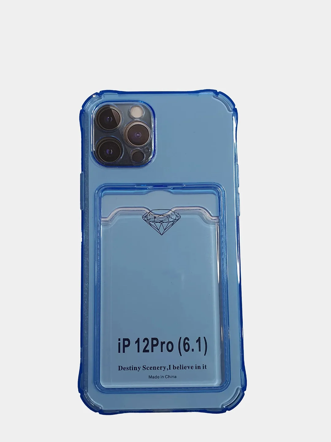 Синий чехол-накладка для телефона iPhone 11 / 12 /12 /12 pro /12 pro Max /13 /13pro /13 pro max