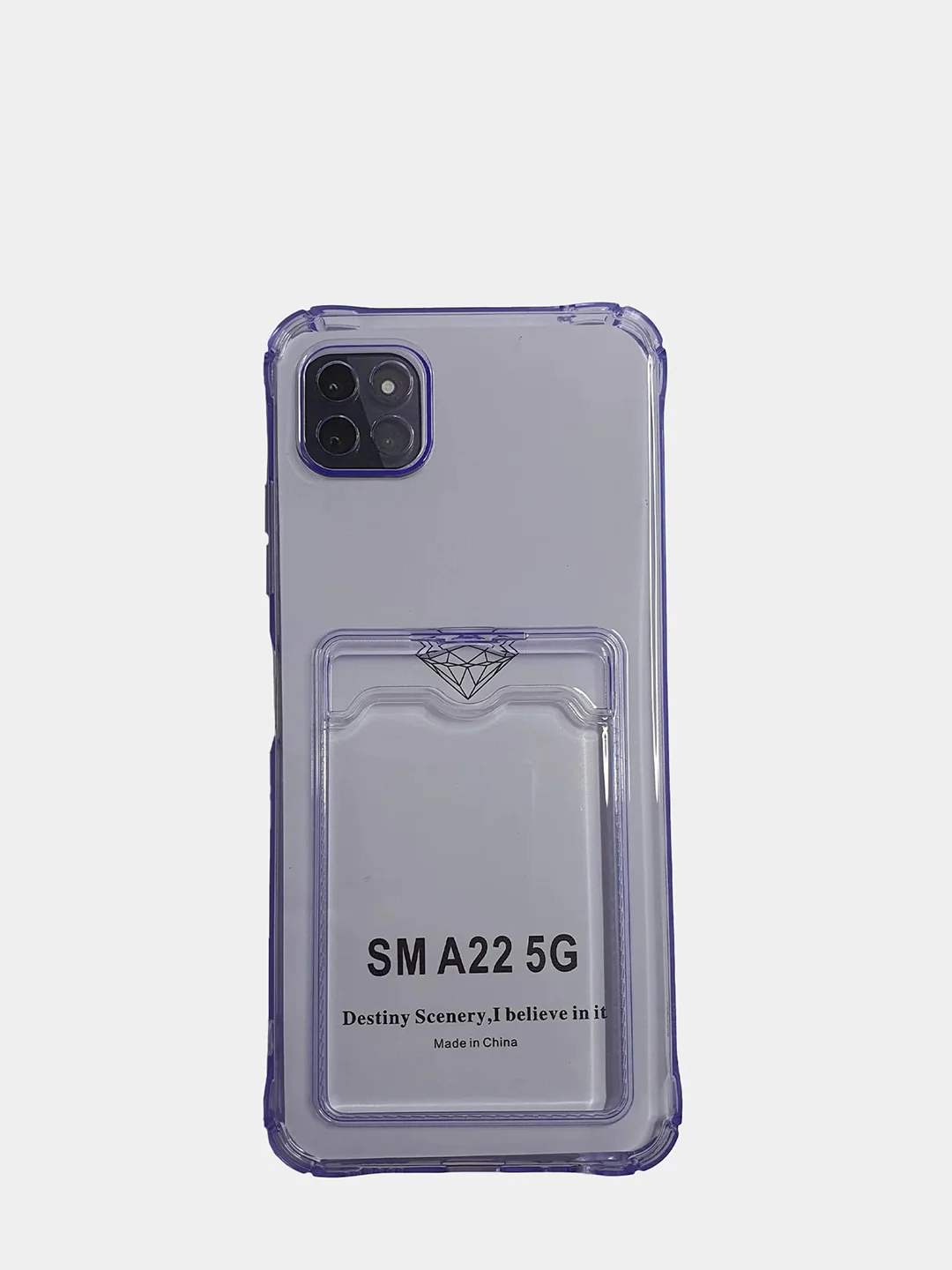 Фиолетовый чехол-накладка для телефона Samsung A50, А22 5g, A22 4g, A12, М32, a22S