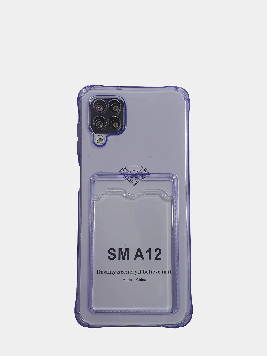 Фиолетовый чехол-накладка для телефона Samsung A50, А22 5g, A22 4g, A12, М32, a22S