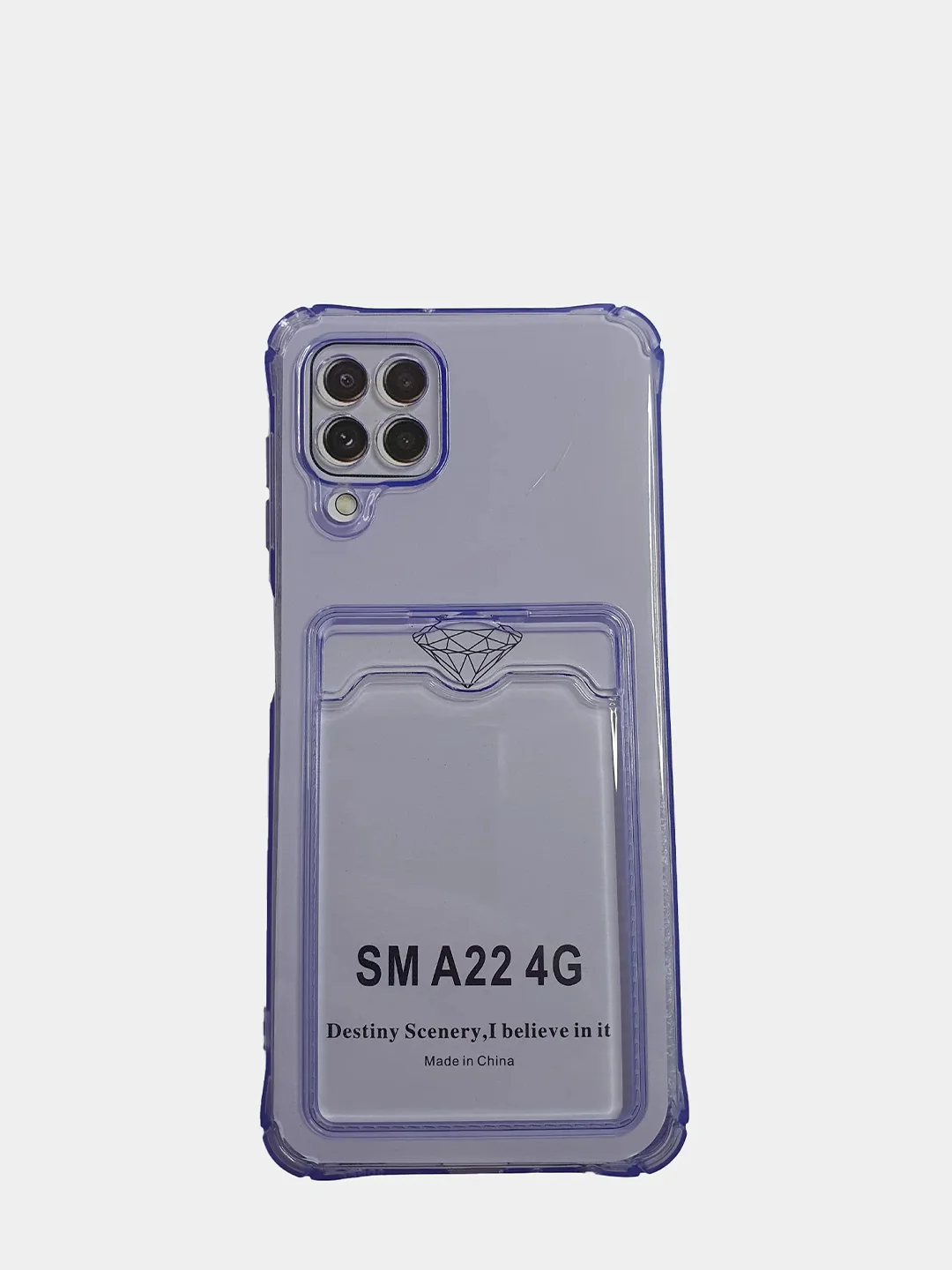 Фиолетовый чехол-накладка для телефона Samsung A50, А22 5g, A22 4g, A12, М32, a22S