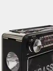 Радиоприемник Meier M-35BT с часами, фонариком и Bluetooth, черный
