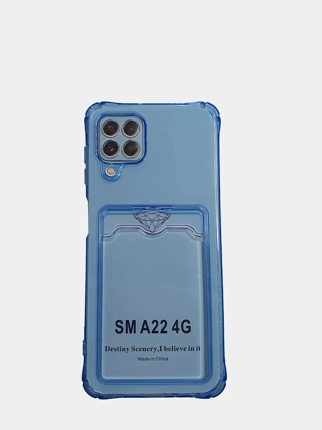 Синий чехол-накладка для телефона Samsung A50, А22 5g, A22 4g, A12, М32, a22S
