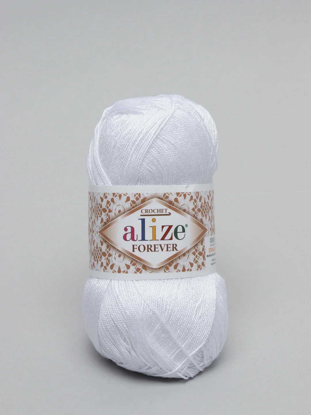 Белый пряжа Alize "Forever", микрофибра, 50 г, 300 м