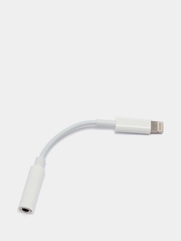 Адаптер IPhone переходник Lightning на Jack 3,5 мм для наушников 8см