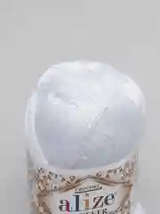 Белый пряжа Alize "Forever", микрофибра, 50 г, 300 м