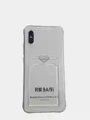 Зеленый чехол-накладка для телефона с кардхолдером Xiaomi Redmi 10 / Note 9 / 9c / 9a / 9S / 9PRO