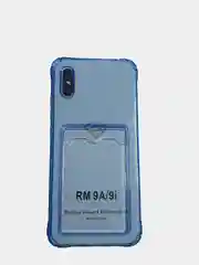 Синий чехол-накладка для телефона с кардхолдером Xiaomi Redmi 10 / Note 9 / 9c / 9a / 9S / 9PRO