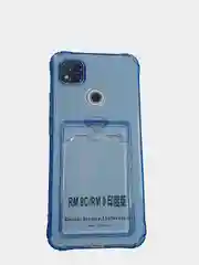 Синий чехол-накладка для телефона с кардхолдером Xiaomi Redmi 10 / Note 9 / 9c / 9a / 9S / 9PRO