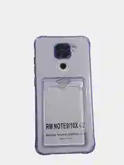 Фиолетовый чехол-накладка для телефона с кардхолдером Xiaomi Redmi 10 / Note 9 / 9c / 9a / 9S / 9PRO
