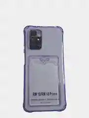 Фиолетовый чехол-накладка для телефона с кардхолдером Xiaomi Redmi 10 / Note 9 / 9c / 9a / 9S / 9PRO