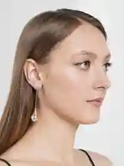 Серьги-подвески с искусственным жемчугом