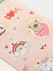 Кораллово-розовый наклейки для ежедневника