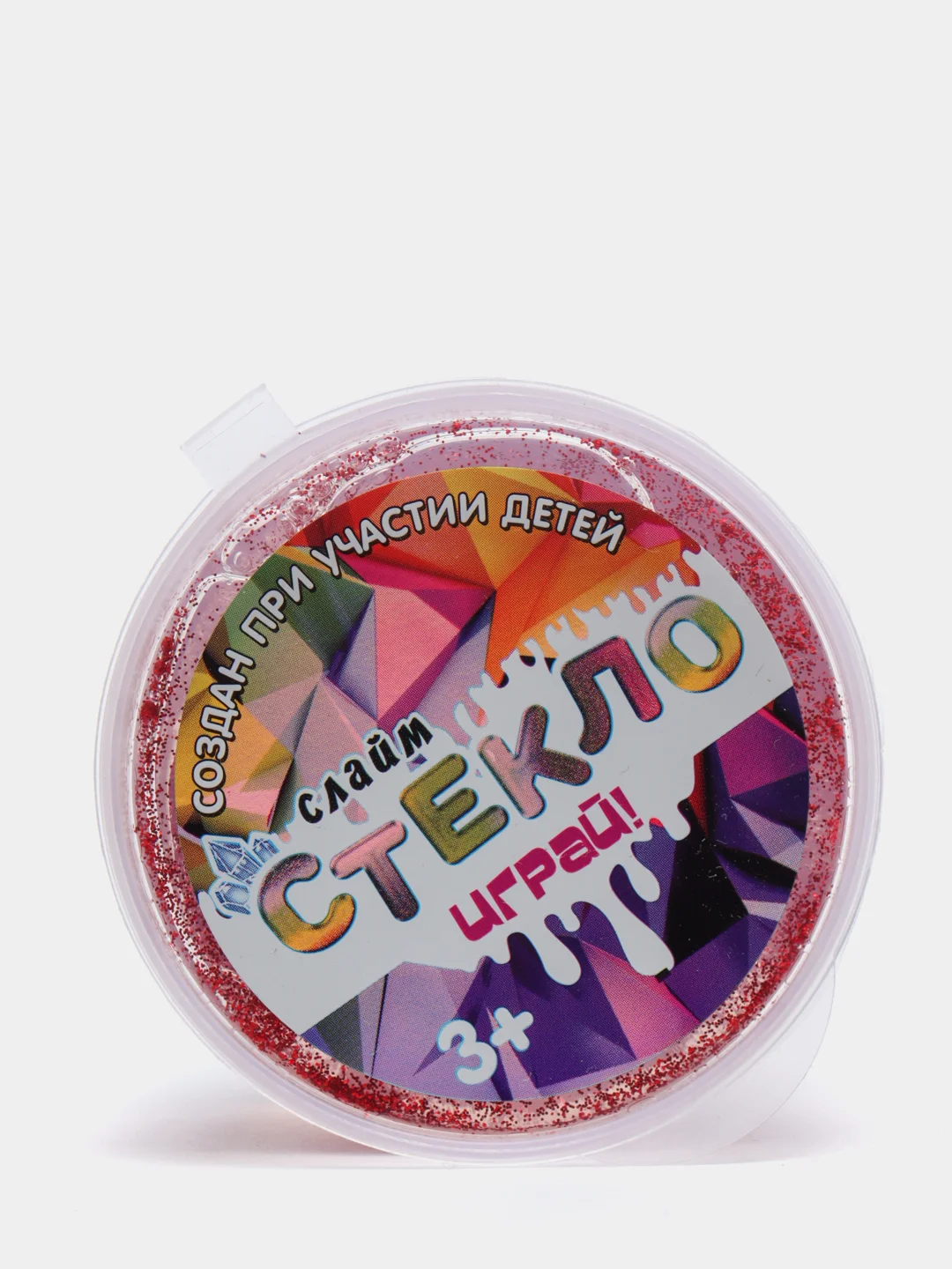 Черный слайм-мини "Стекло"