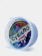 Синий меланж слайм-мини "Стекло"