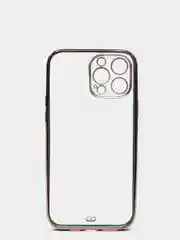 Зеленый чехол силиконовый с золотым ободком IPhone 13 PRO MAX