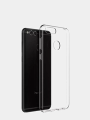 Чехол Huawei Honor 7X, Хуавей Хонор 7Х прозрачный, силиконовый