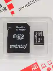 Карта памяти MICRO SD Smartbuy 4 gb / 8 gb / 16 gb / 32 gb / 64 gb / 128 gb( Гб ) class 10