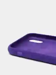 Фиолетовый чехол не пачкающийся с бархатом внутри iPhone XR