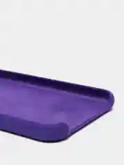 Фиолетовый чехол не пачкающийся с бархатом внутри iPhone XR