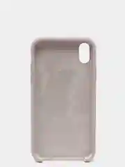 Бежевый чехол не пачкающийся с бархатом внутри iPhone XR
