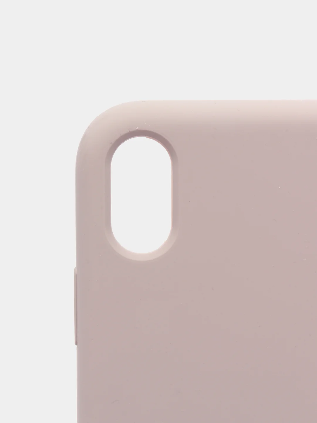 Бежевый чехол не пачкающийся с бархатом внутри iPhone XR