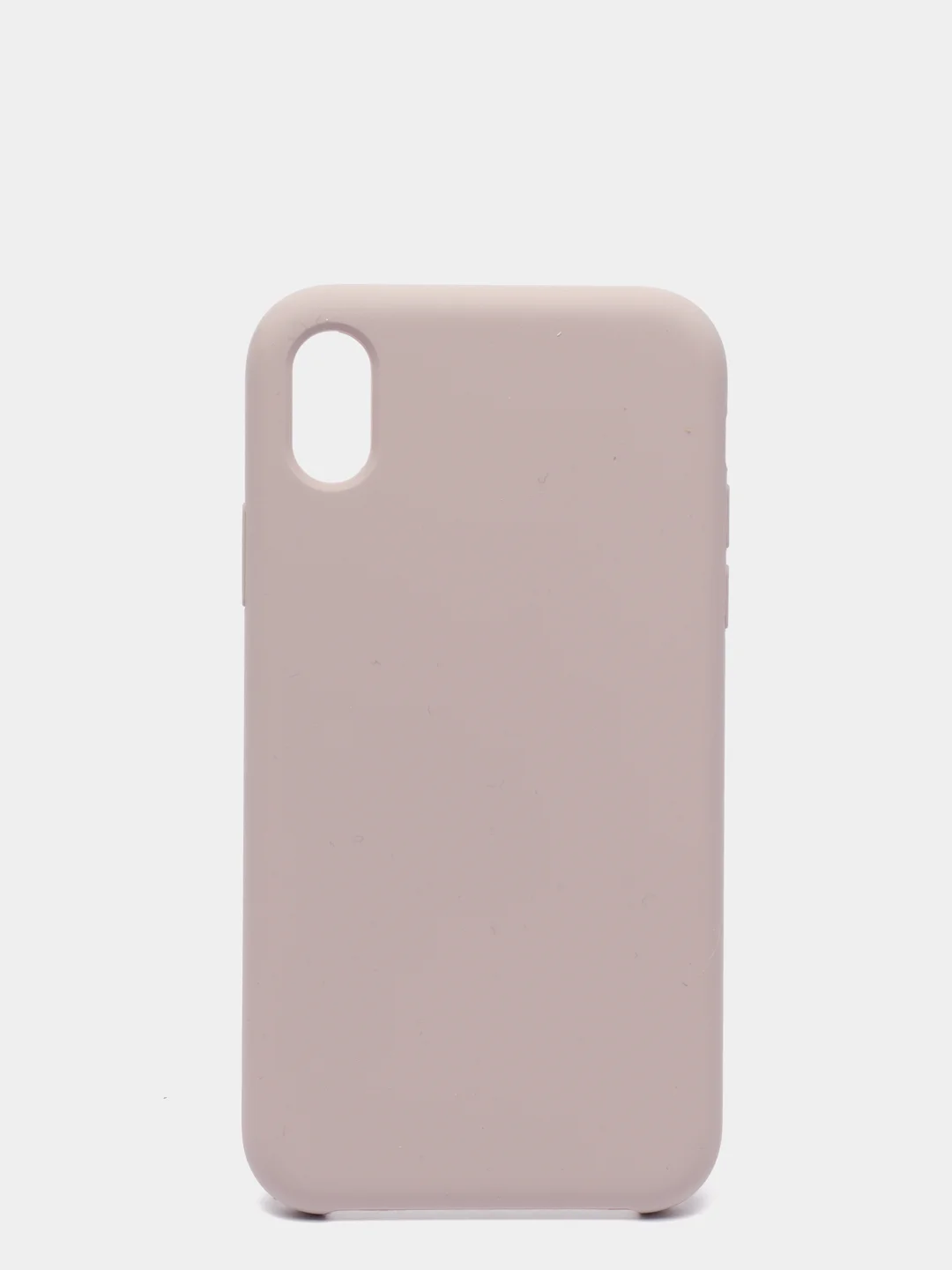 Бежевый чехол не пачкающийся с бархатом внутри iPhone XR