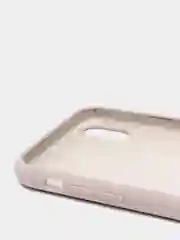Бежевый чехол не пачкающийся с бархатом внутри iPhone XR