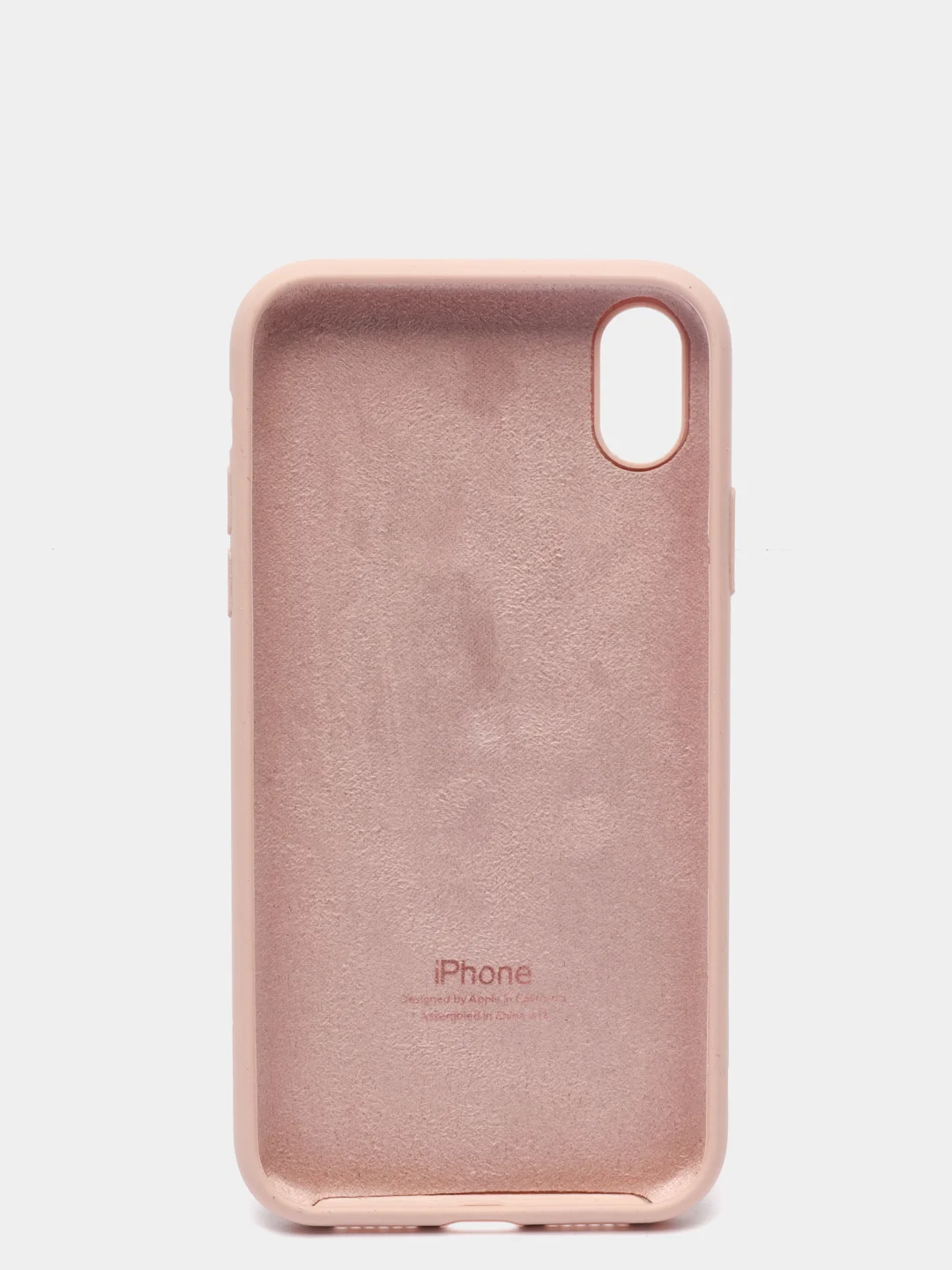 Кремовый чехол не пачкающийся с бархатом внутри iPhone XR