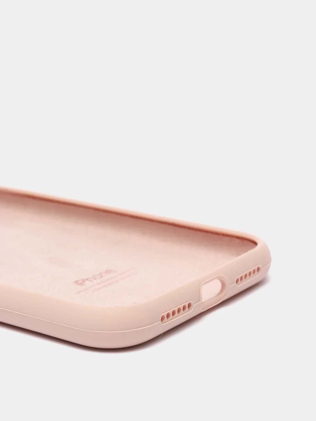 Кремовый чехол не пачкающийся с бархатом внутри iPhone XR