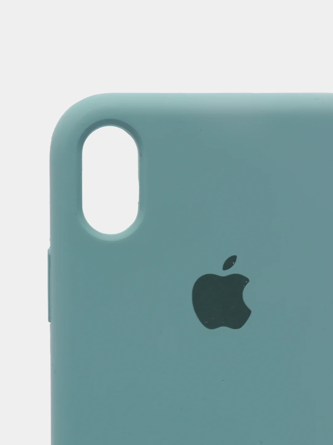 Тёмно-бирюзовый чехол не пачкающийся с бархатом внутри iPhone XR