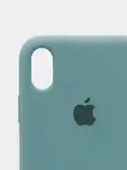 Тёмно-бирюзовый чехол не пачкающийся с бархатом внутри iPhone XR