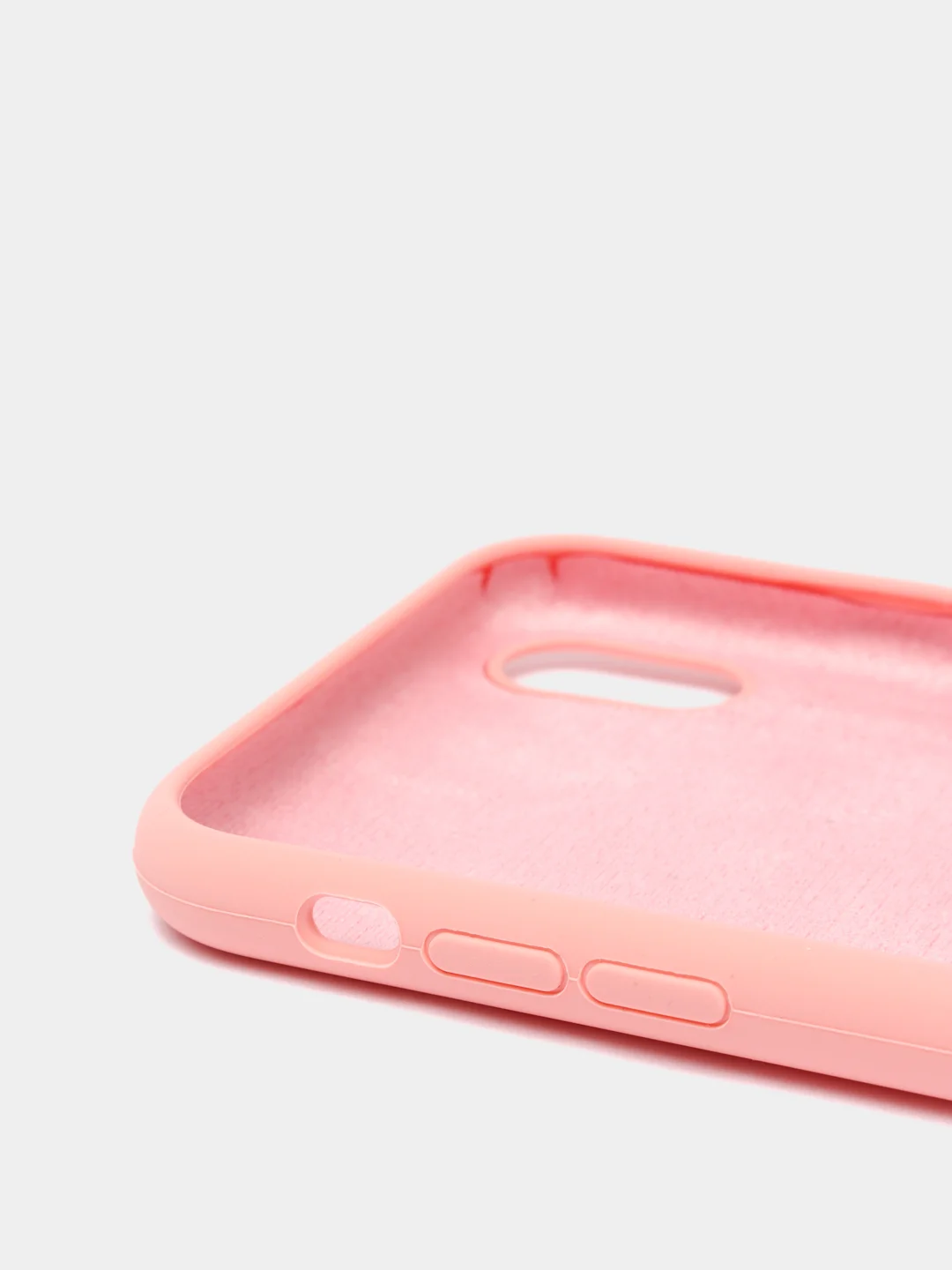 Розовый чехол не пачкающийся с бархатом внутри iPhone XR