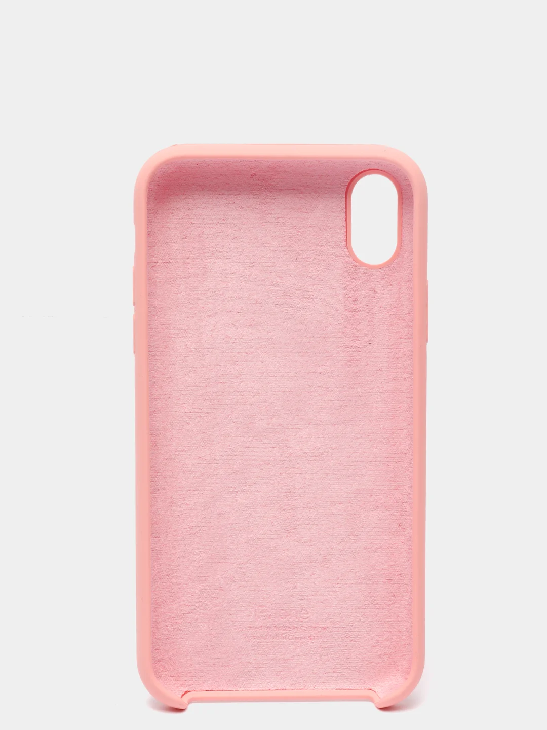 Розовый чехол не пачкающийся с бархатом внутри iPhone XR