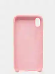 Розовый чехол не пачкающийся с бархатом внутри iPhone XR