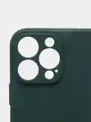 Зеленый чехол с вырезами для защиты камеры и бархатом внутри IPHONE 13 PRO MAX
