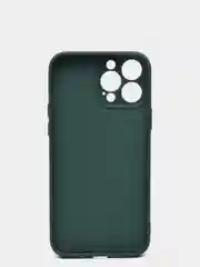 Зеленый чехол с вырезами для защиты камеры и бархатом внутри IPHONE 13 PRO MAX