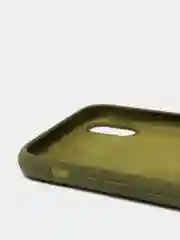 Зеленый чехол не пачкающийся с бархатом внутри iPhone XR