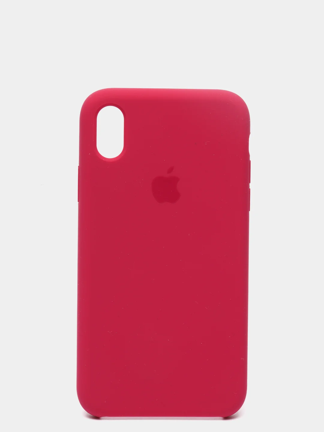 Вишнёвый чехол не пачкающийся с бархатом внутри iPhone XR