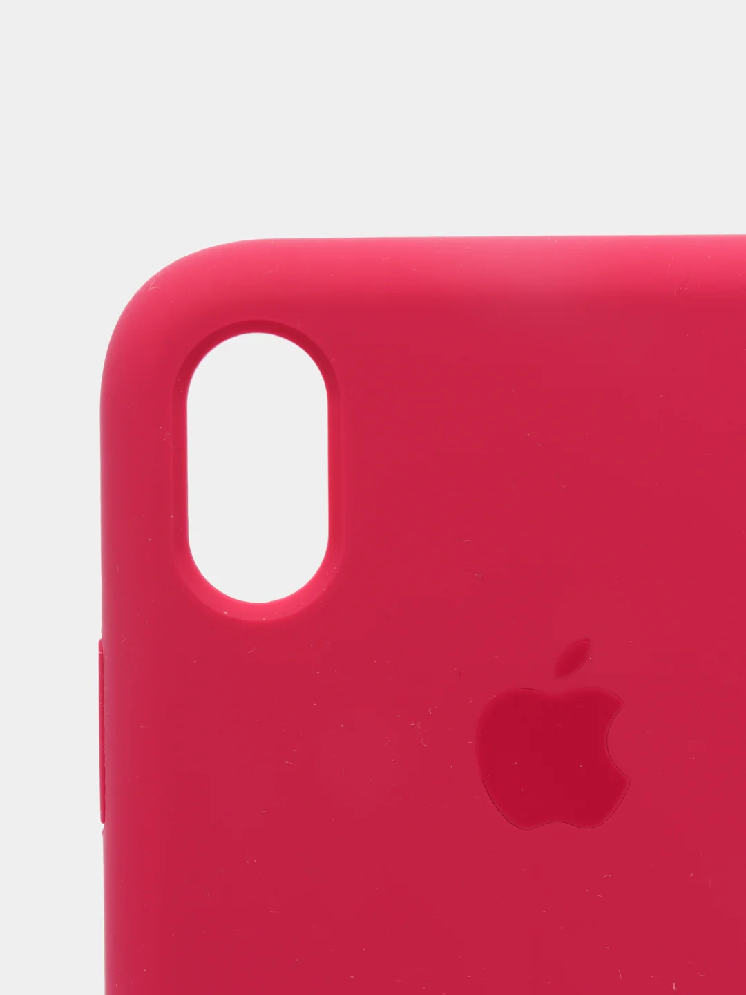 Вишнёвый чехол не пачкающийся с бархатом внутри iPhone XR