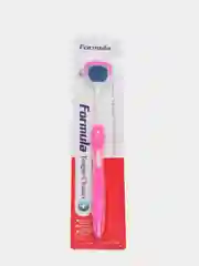 Розовый скребок щетка для языка FORMULA / Очиститель для языка