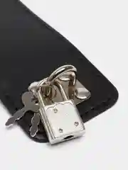 Черный наручники БДСМ с замочком