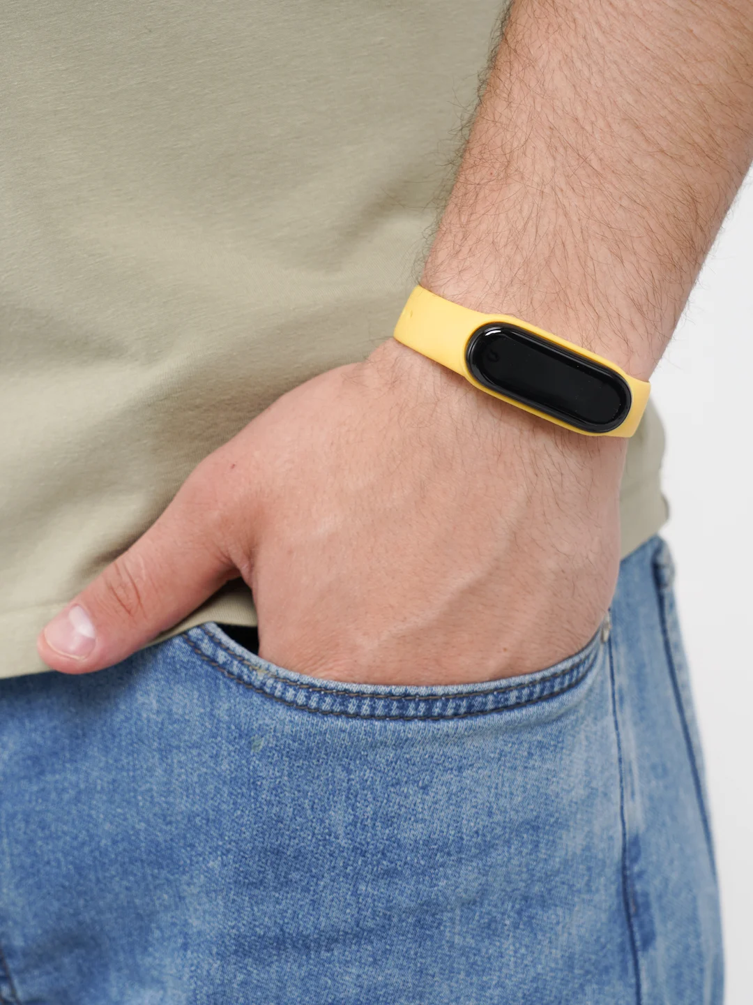 Желтый фитнес браслет Smart Band M6 разные цвета