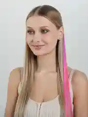 Красный волосы накладные на заколке, цветные, омбре, пряди