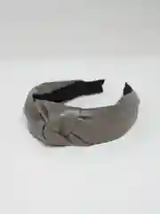 Серый ободок с узлом