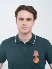 Багровый значок "День победы! 9 мая", медаль