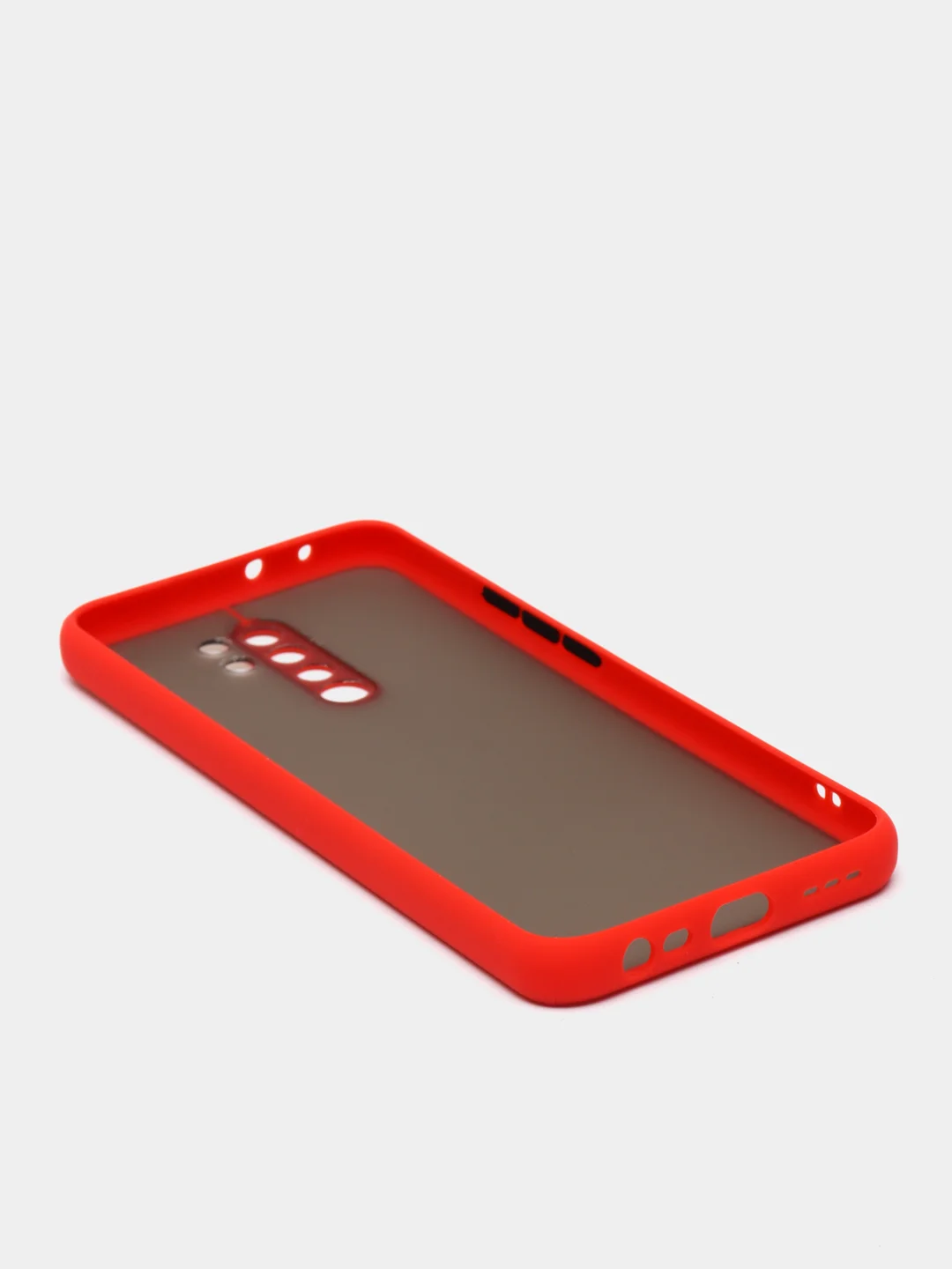 Красный чехол Xiaomi Redmi 9 (Сяоми Редми 9) пластиковый матовый с цветными кнопками