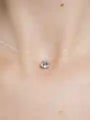 Серебряный подвеска на леске