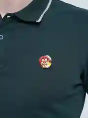 Багровый значок "День победы! 9 мая", 23 мм