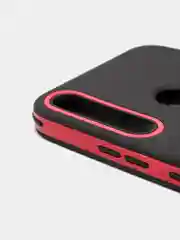 Угольный чехол усиленный с рамкой для Huawei Y7 Prime 2020, силиконовый